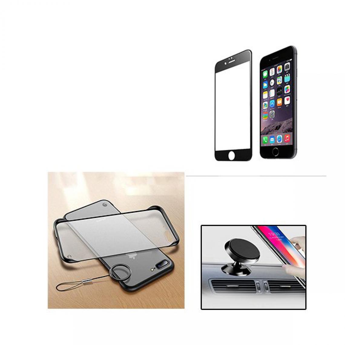 Phonecare - Kit de Verre Trempé 5D Full Cover + Coque Naked Bumper + Support Magnétique de Voiture - Iphone 6 - Coque, étui smartphone