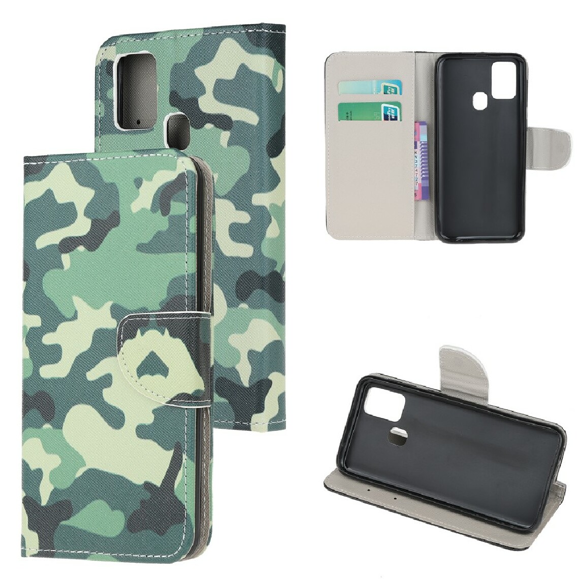 Other - Etui en PU texture croisée à motifs camouflage pour votre OnePlus Nord N100 - Coque, étui smartphone