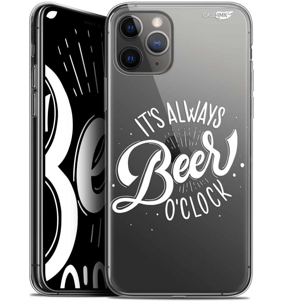 Caseink - Coque arrière Apple iPhone 11 Pro Max (6.5 ) Gel HD [ Nouvelle Collection - Souple - Antichoc - Imprimé en France] Its Beer O'Clock - Coque, étui smartphone
