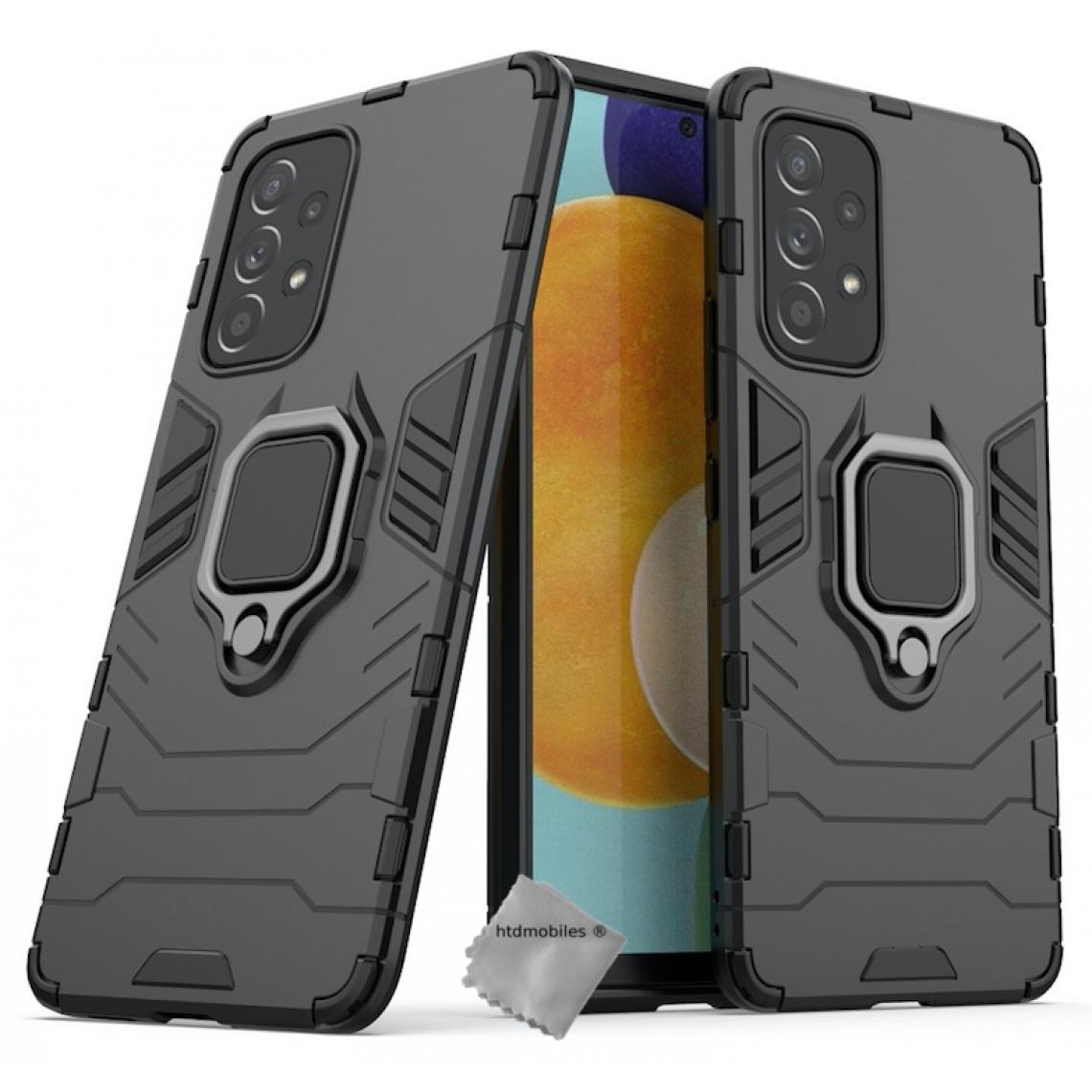 Htdmobiles - Housse etui coque rigide anti choc pour Samsung Galaxy A53 5G + verre trempe - NOIR - Coque, étui smartphone