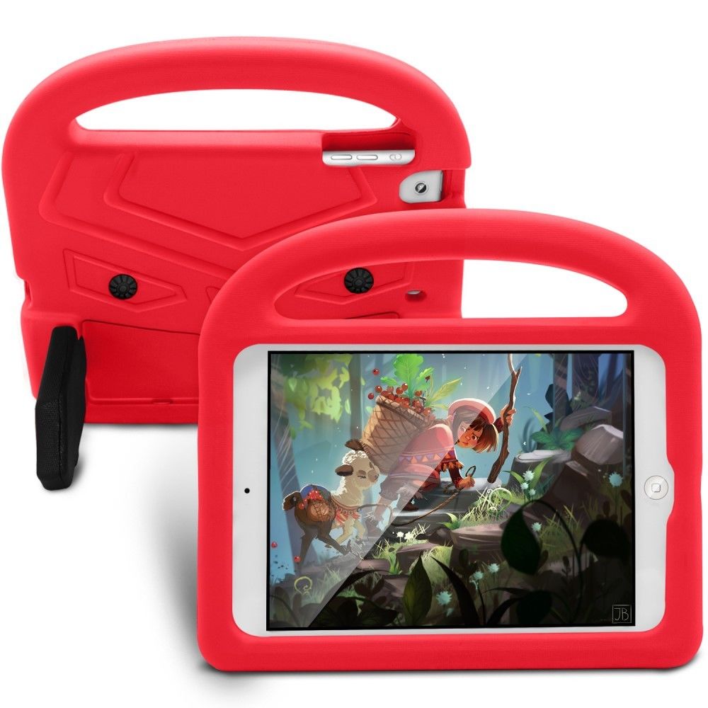 marque generique - Coque en TPU motif moineau enfants antichocs amical eva rouge pour votre Apple iPad Mini 4/3/2/1 - Autres accessoires smartphone