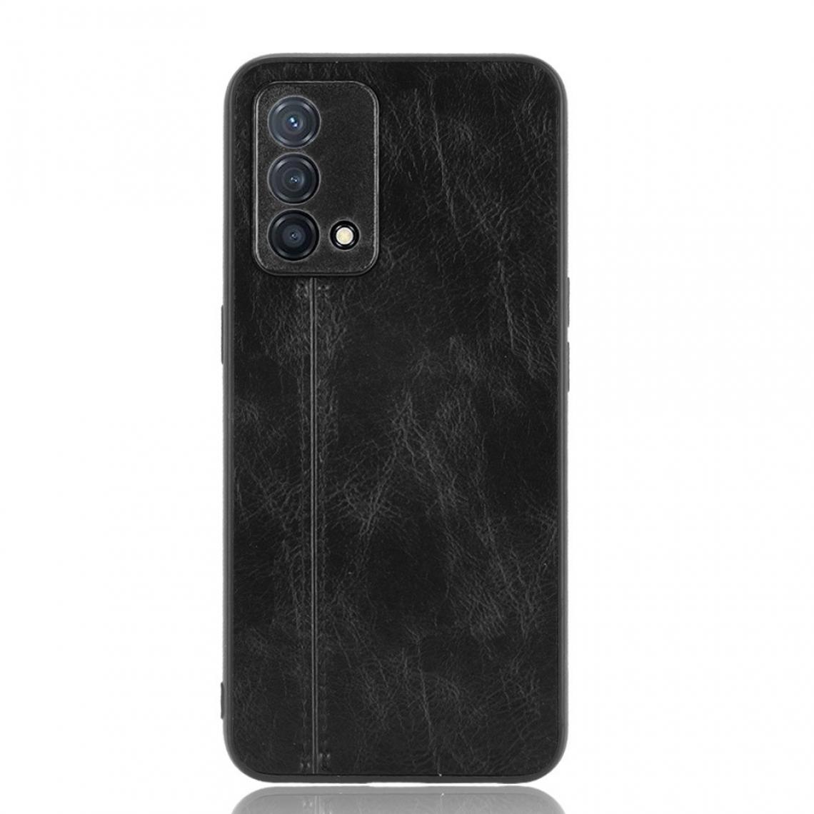 Other - Coque en TPU + PU Conception de ligne de couture noir pour votre Oppo K9 - Coque, étui smartphone
