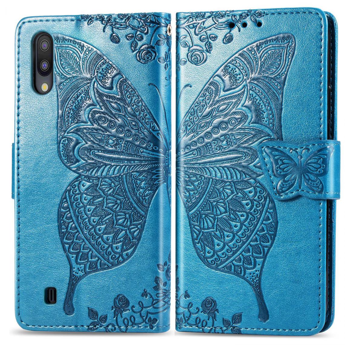 OtterBox - Samsung Galaxy M10 Housse Etui Coque de protection type portefeuille Papillon [Bleu] - Coque, étui smartphone