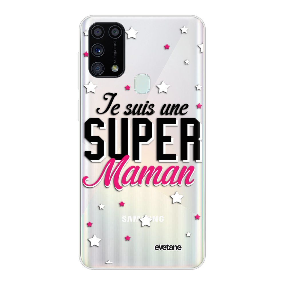 Evetane - Coque Samsung Galaxy M31 360 intégrale transparente Super Maman Ecriture Tendance Design Evetane. - Coque, étui smartphone