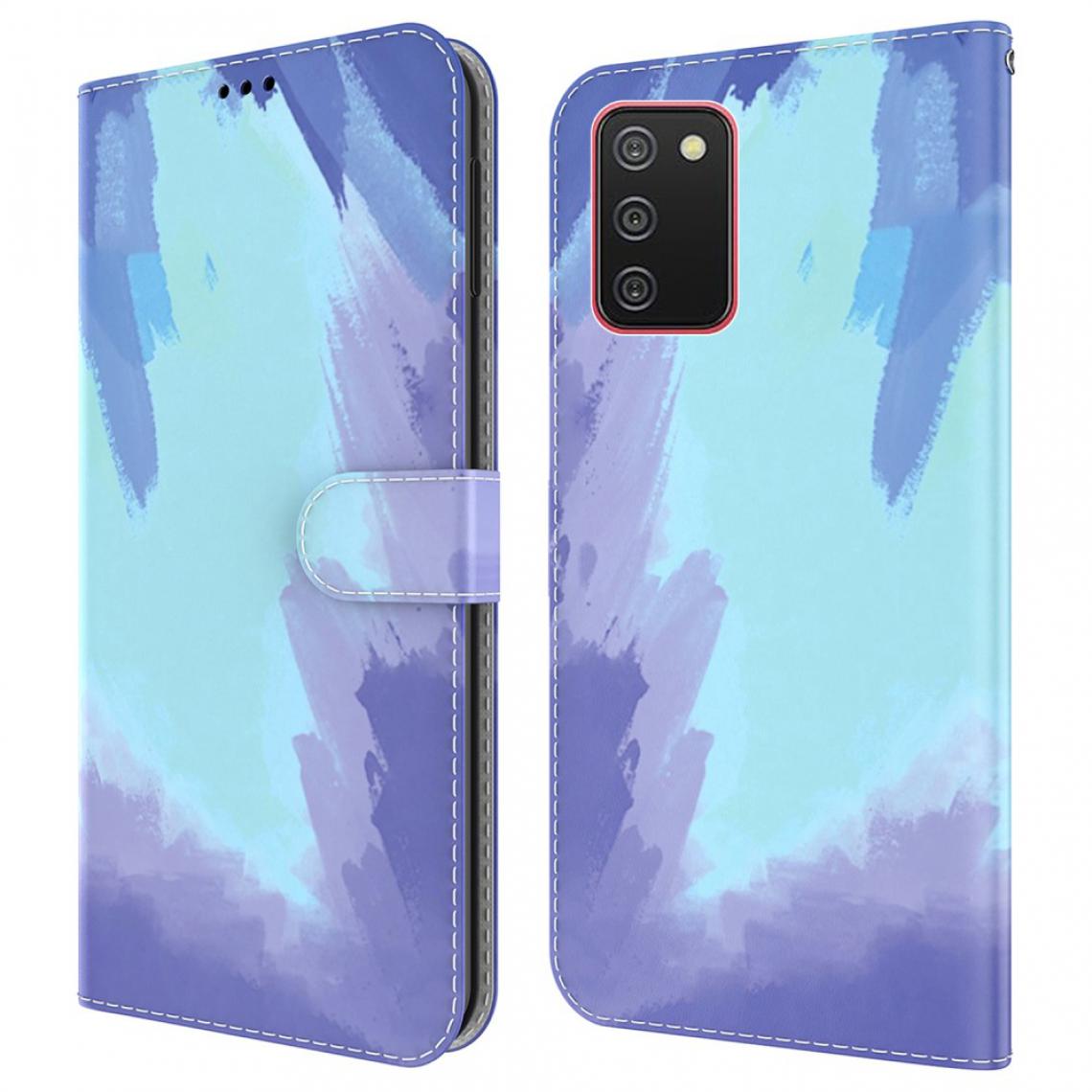 Other - Etui en PU Aquarelle élégante (166,5 x 75,9 x 9,2 mm) avec support Neige de l'hiver pour votre Samsung Galaxy A02s - Coque, étui smartphone