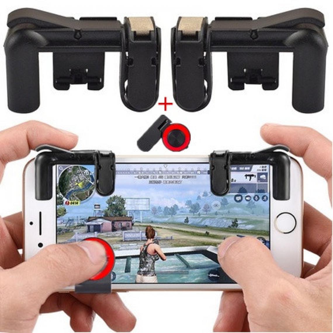 Shot - Joystick avec Gachettes pour HUAWEI P20 LITE Smartphone Jeux Video Manette Ventouse Precision - Autres accessoires smartphone