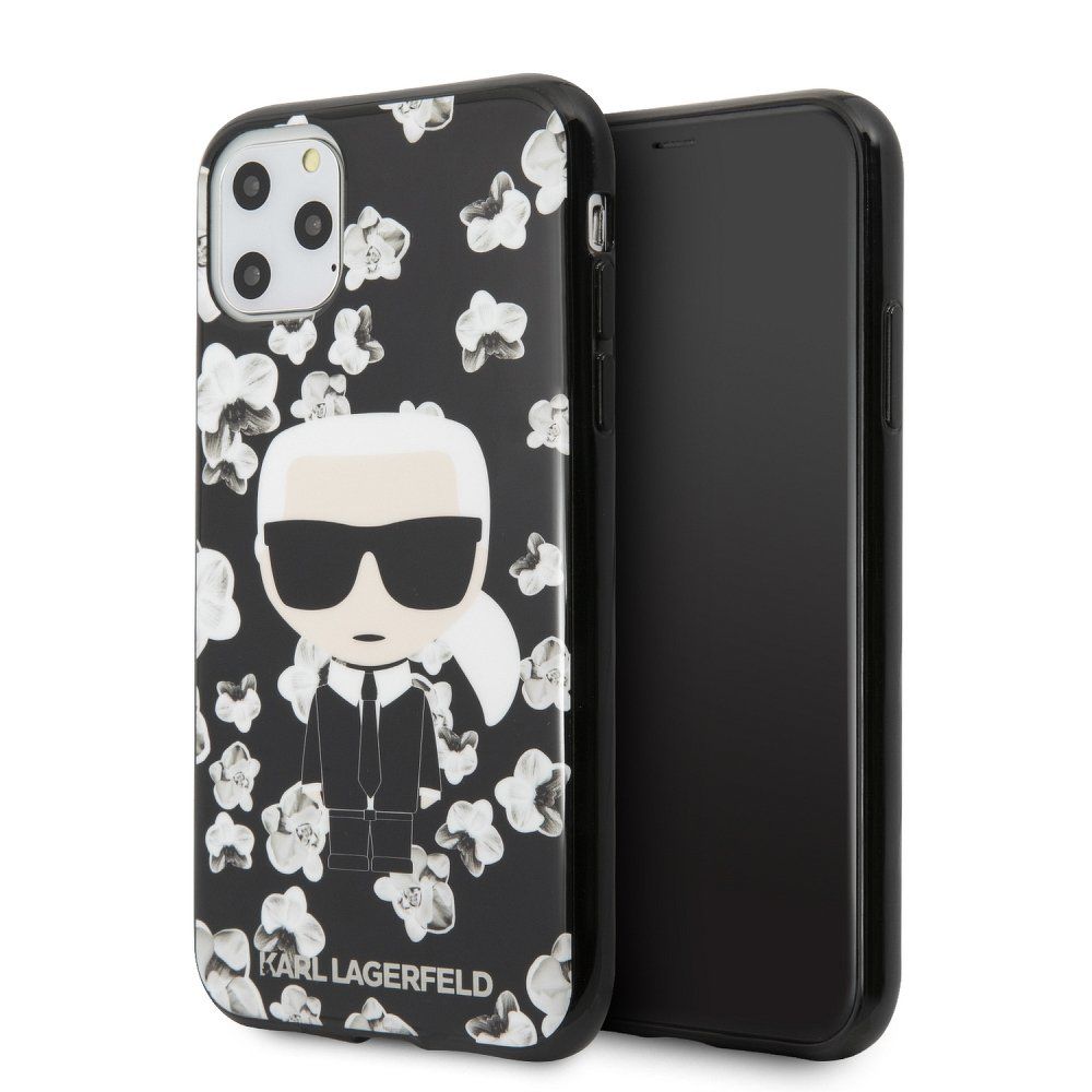 Caseink - Coque Karl Lagerfeld ? KLHCN58FLFBBK iPhone 11 Pro Noir - Coque, étui smartphone