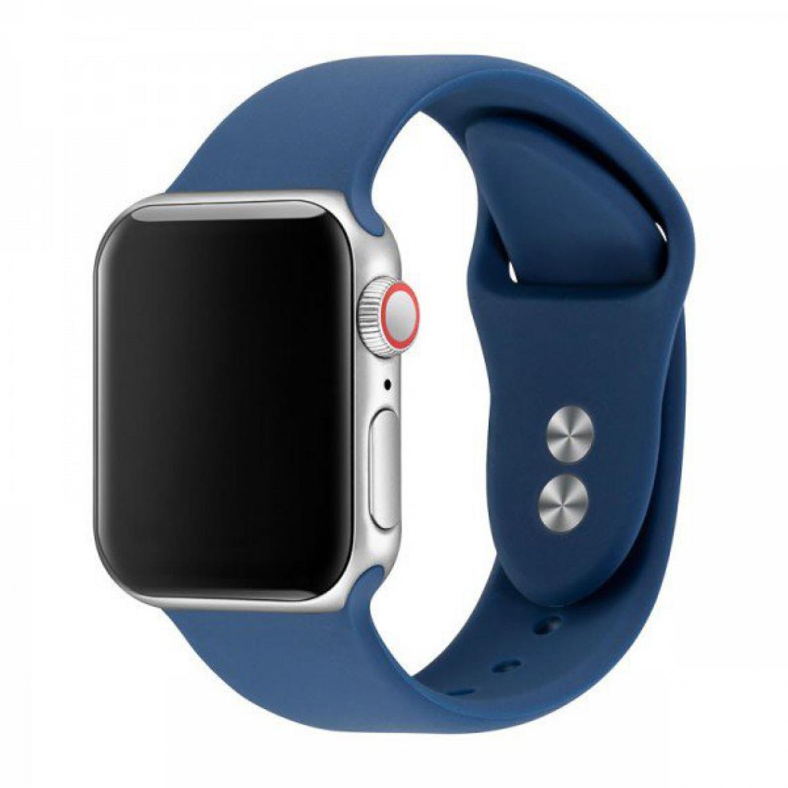Phonecare - Bracelet Silicone Souple (Sans boucle) pour OnePlus Watch - Bleu foncé - Autres accessoires smartphone