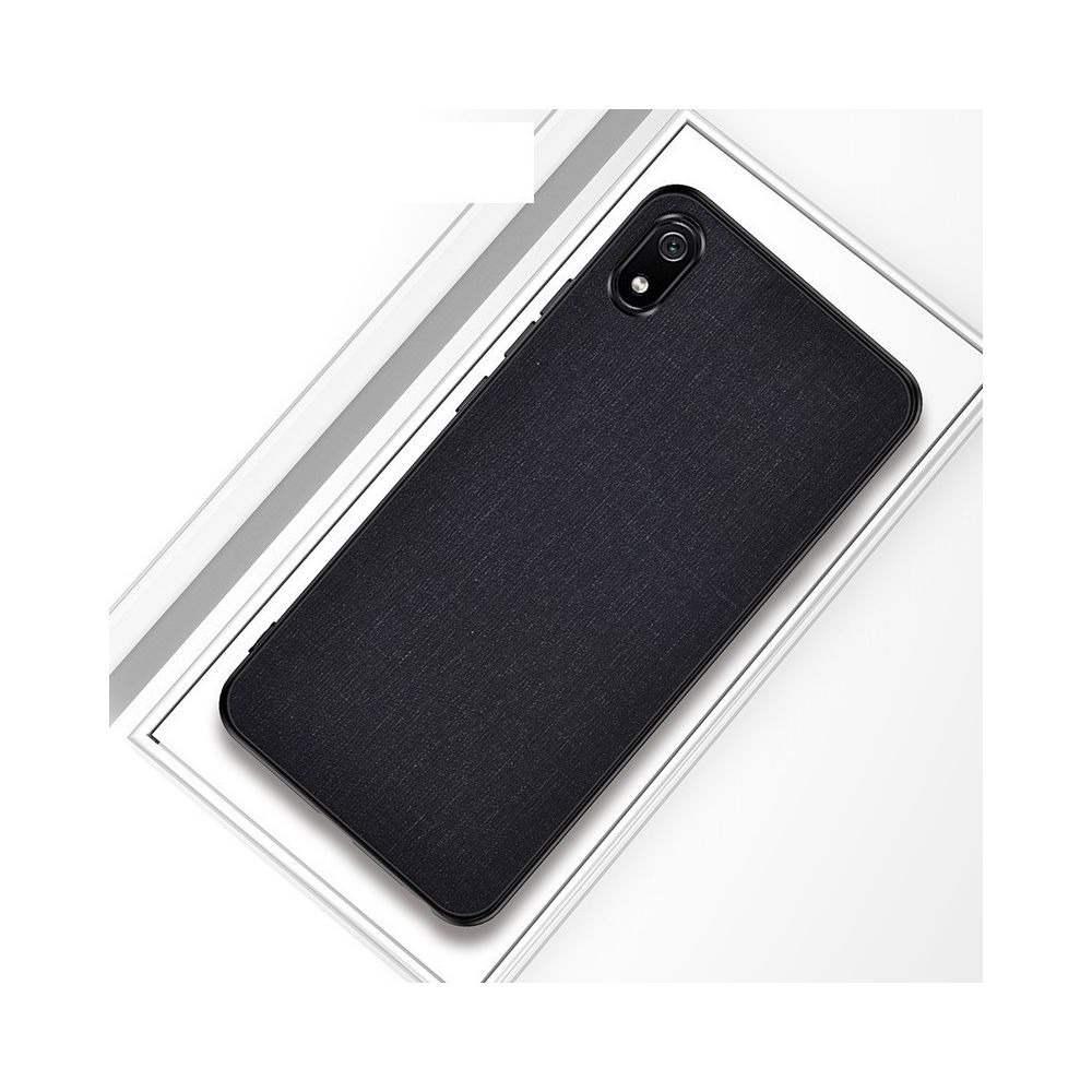 Wewoo - Coque Rigide Housse de protection en tissu antichoc PC + TPU pour Xiaomi Redmi 7A Noir - Coque, étui smartphone