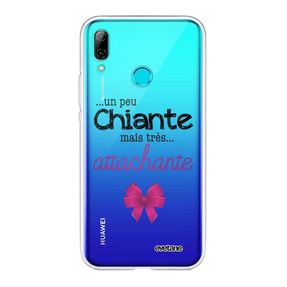 Evetane - Coque Huawei PSmart 2019 360 intégrale transparente Un peu chiante tres attachante Ecriture Tendance Design Evetane. - Coque, étui smartphone
