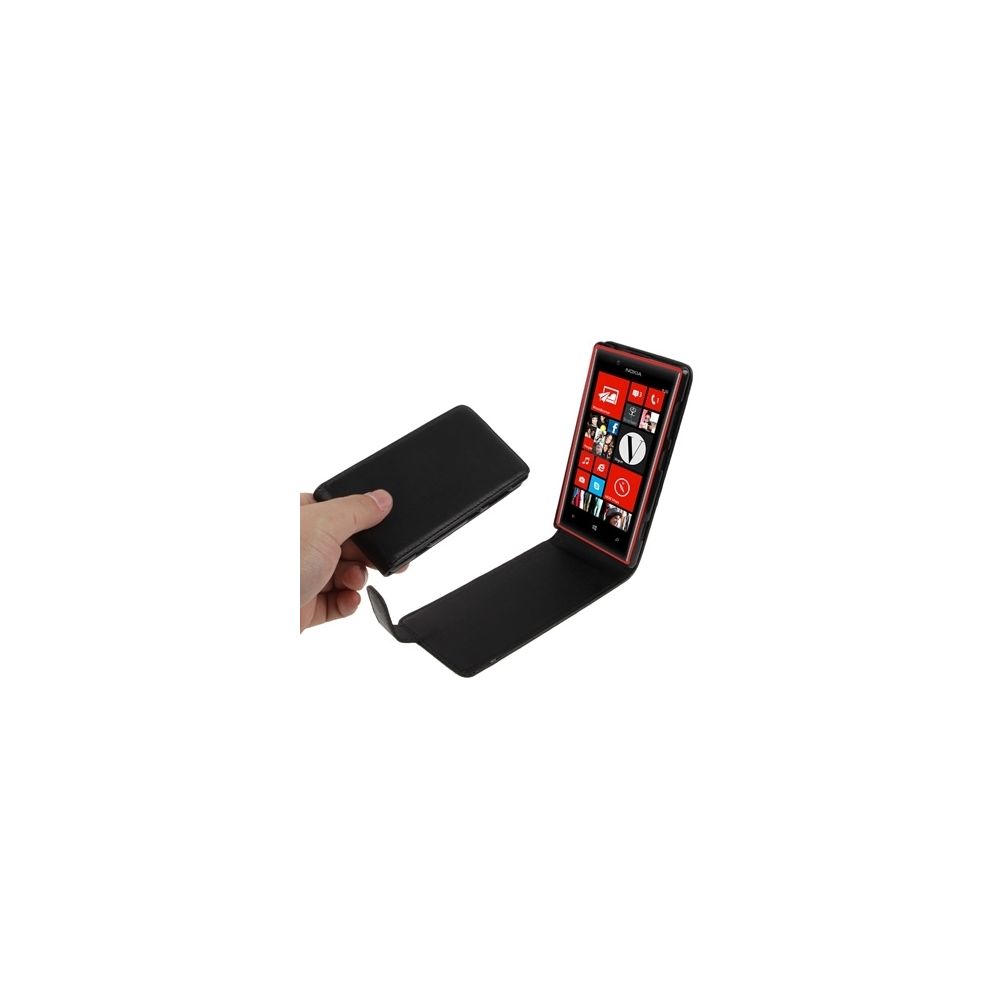 Wewoo - Housse Étui noir pour Nokia Lumia 720 en cuir Flip Color Vertical - Coque, étui smartphone