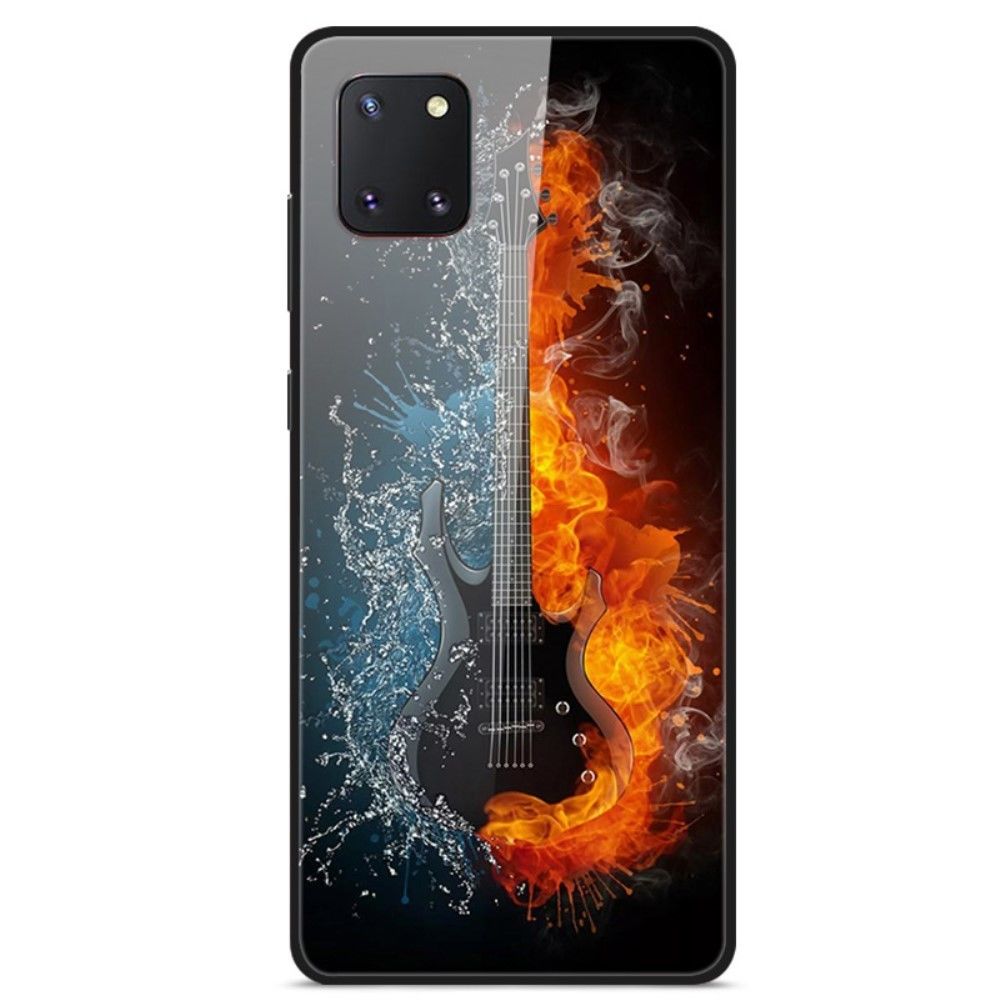Generic - Coque en TPU impression de motifs fantaisie en verre hybride guitare pour votre Samsung Galaxy A81/Note 10 Lite/M60s - Coque, étui smartphone