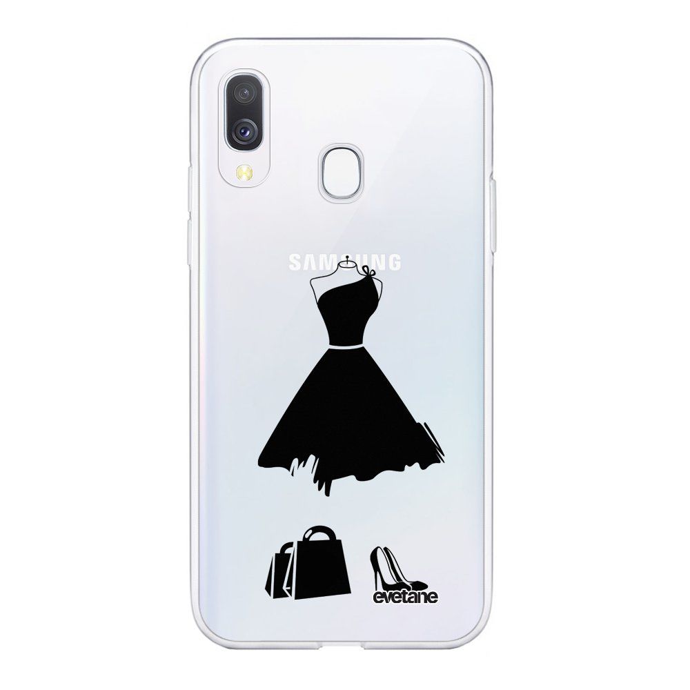 Evetane - Coque Samsung Galaxy A20e 360 intégrale transparente My little black dress Ecriture Tendance Design Evetane. - Coque, étui smartphone