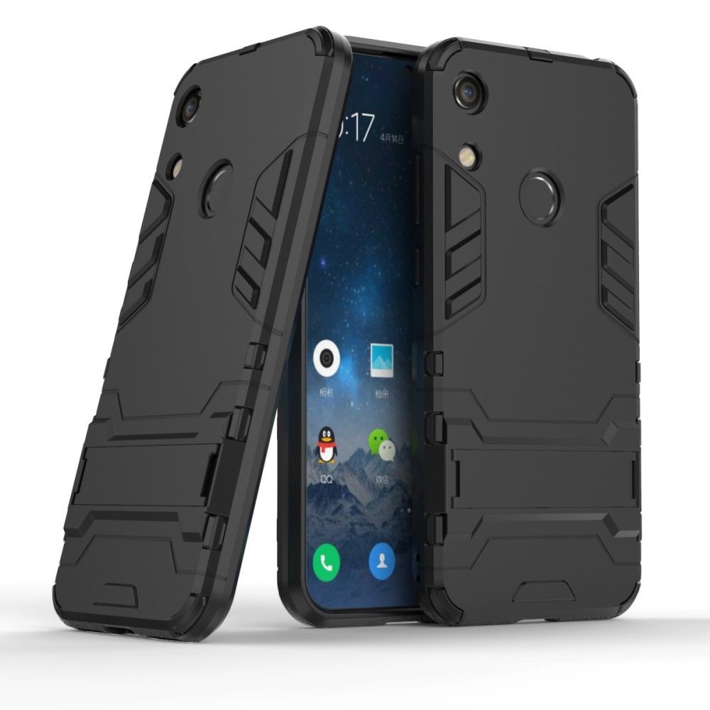 marque generique - Coque en TPU cool guard kickstand hybride noir pour votre Huawei Honor 8A - Autres accessoires smartphone