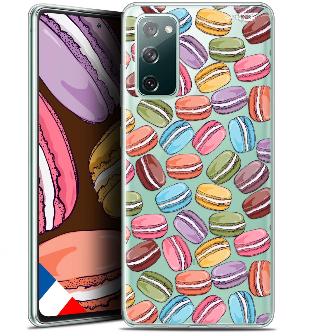 Caseink - Coque arrière Samsung Galaxy S20 FE (6.5 ) Gel HD [ Nouvelle Collection - Souple - Antichoc - Imprimé en France] Macarons - Coque, étui smartphone