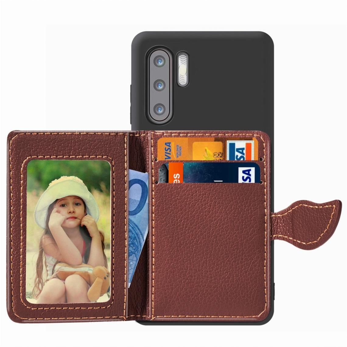 Wewoo - Housse Étui Coque Porte-cartes Texture Boucle Feuille Litchi Etui PU + TPU pour Huawei P30 Proavec fente cartes & porte-monnaie & porte-cadre / cadre photo - Coque, étui smartphone