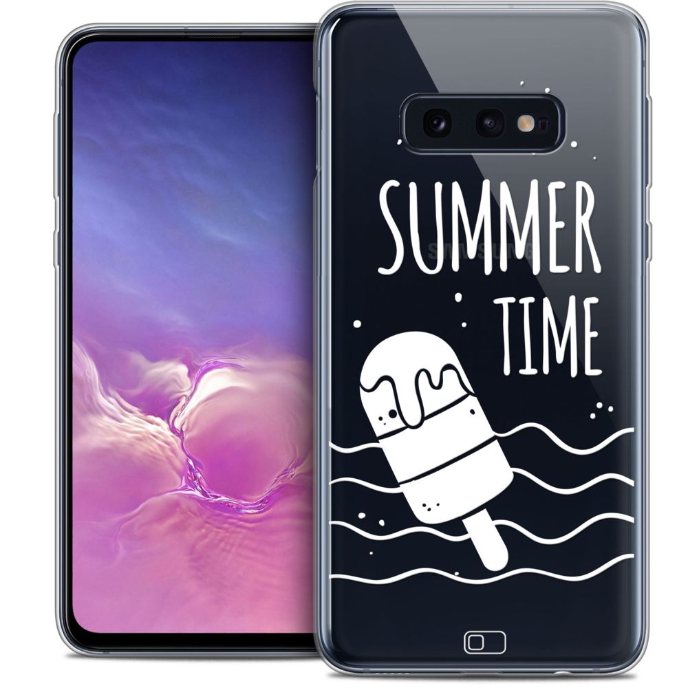 Caseink - Coque Housse Etui Pour Samsung Galaxy S10e (5.8 ) [Crystal Gel HD Collection Summer Design Summer Time - Souple - Ultra Fin - Imprimé en France] - Coque, étui smartphone