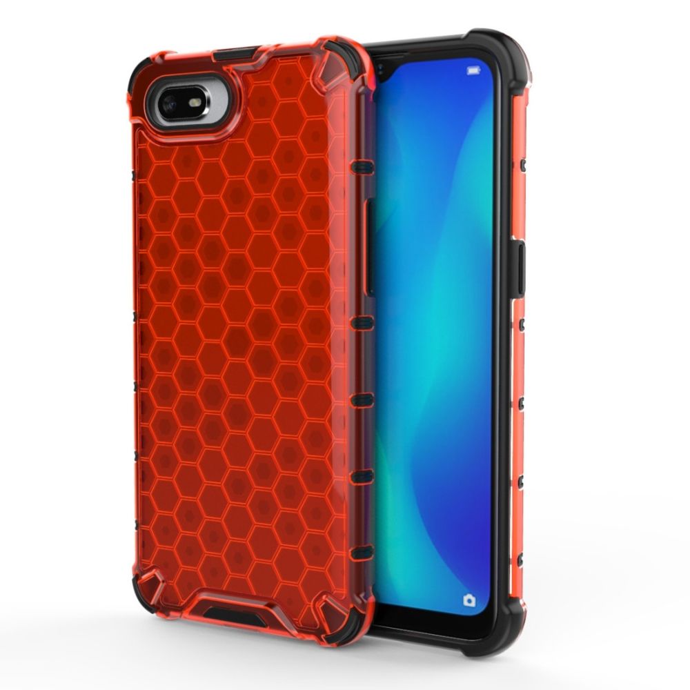 Wewoo - Coque Pour Oppo A1kShockproof Honeycomb PC + TPU Case Red - Coque, étui smartphone