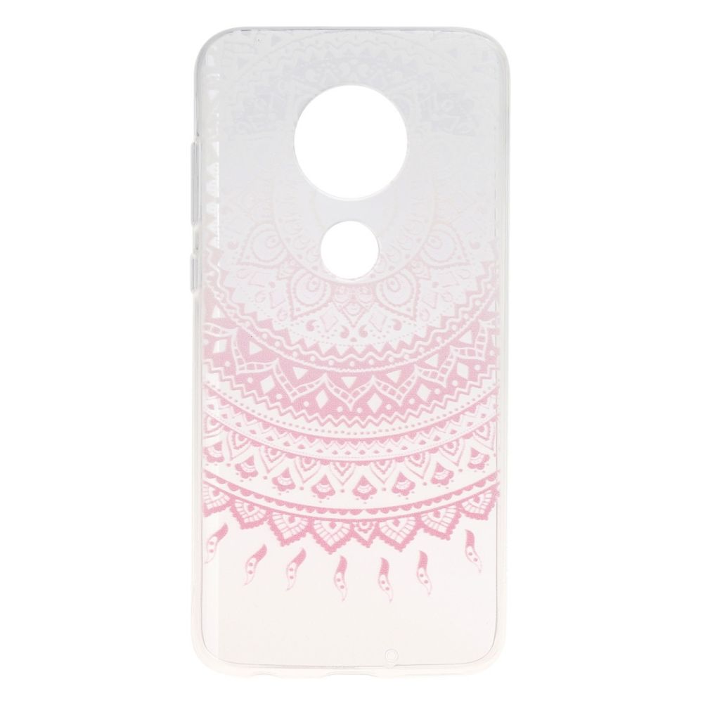 Wewoo - Coque Souple de protection anti-chute en TPU pour motif élégant et magnifique MOTO G7 motif rose - Coque, étui smartphone