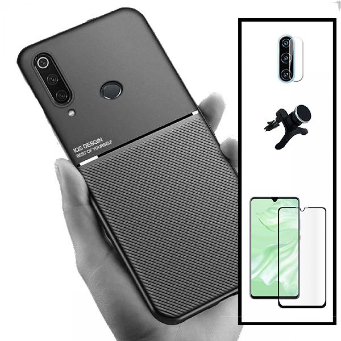 Phonecare - Kit Coque Magnetic Lux + 5D Full Cover + Support de Voiture Magnétique Renforcé - Huawei P30 Lite New Edition - Coque, étui smartphone