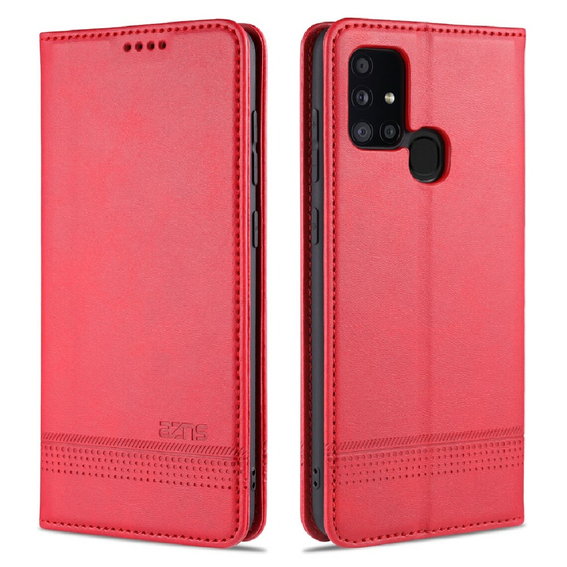 Other - Etui en PU absorption magnétique avec support rouge pour votre Samsung Galaxy M31 - Coque, étui smartphone