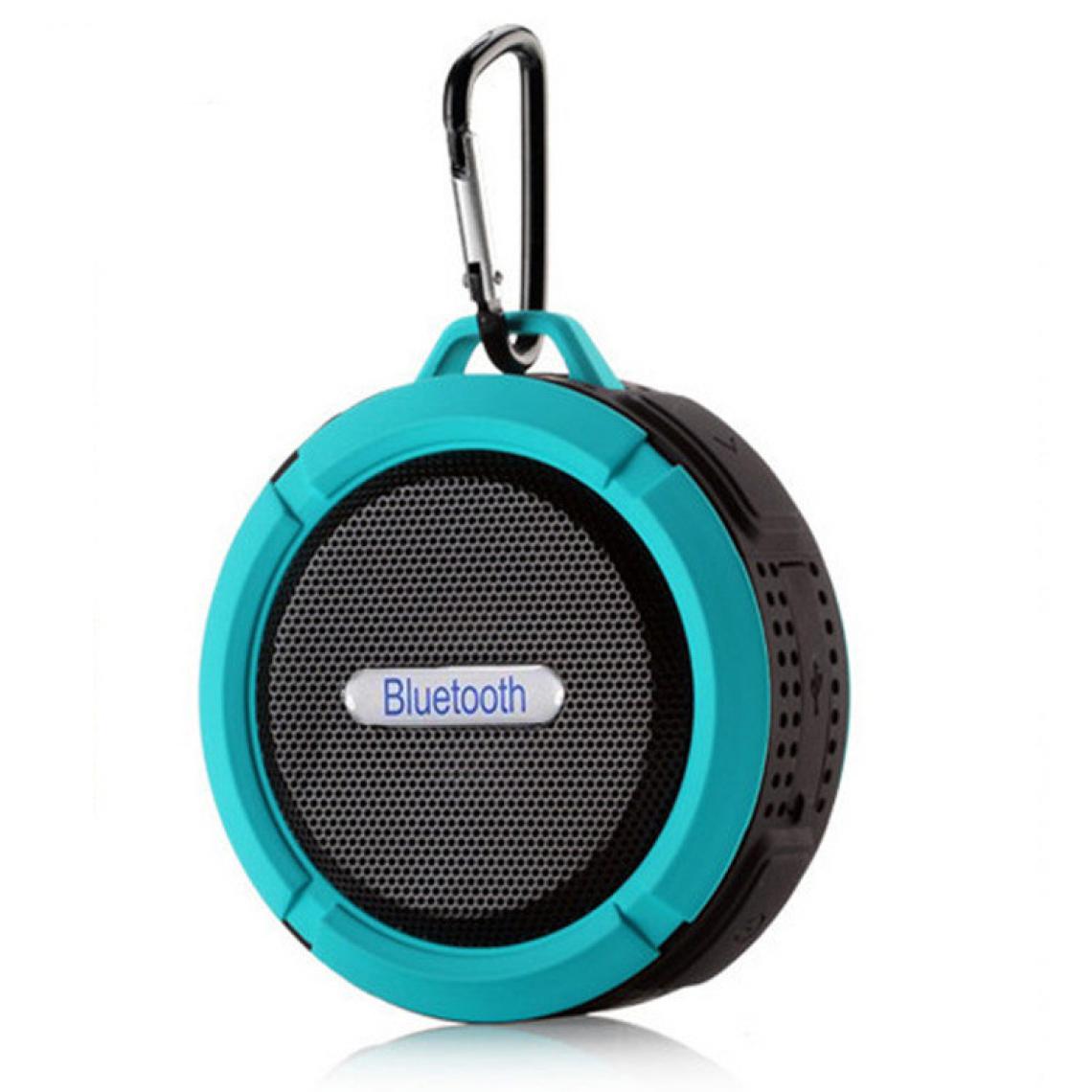 Shot - Enceinte Bluetooth Sport pour HUAWEI Mate 20 lite Smartphone Ventouse Haut-Parleur Micro Waterproof (BLEU) - Autres accessoires smartphone