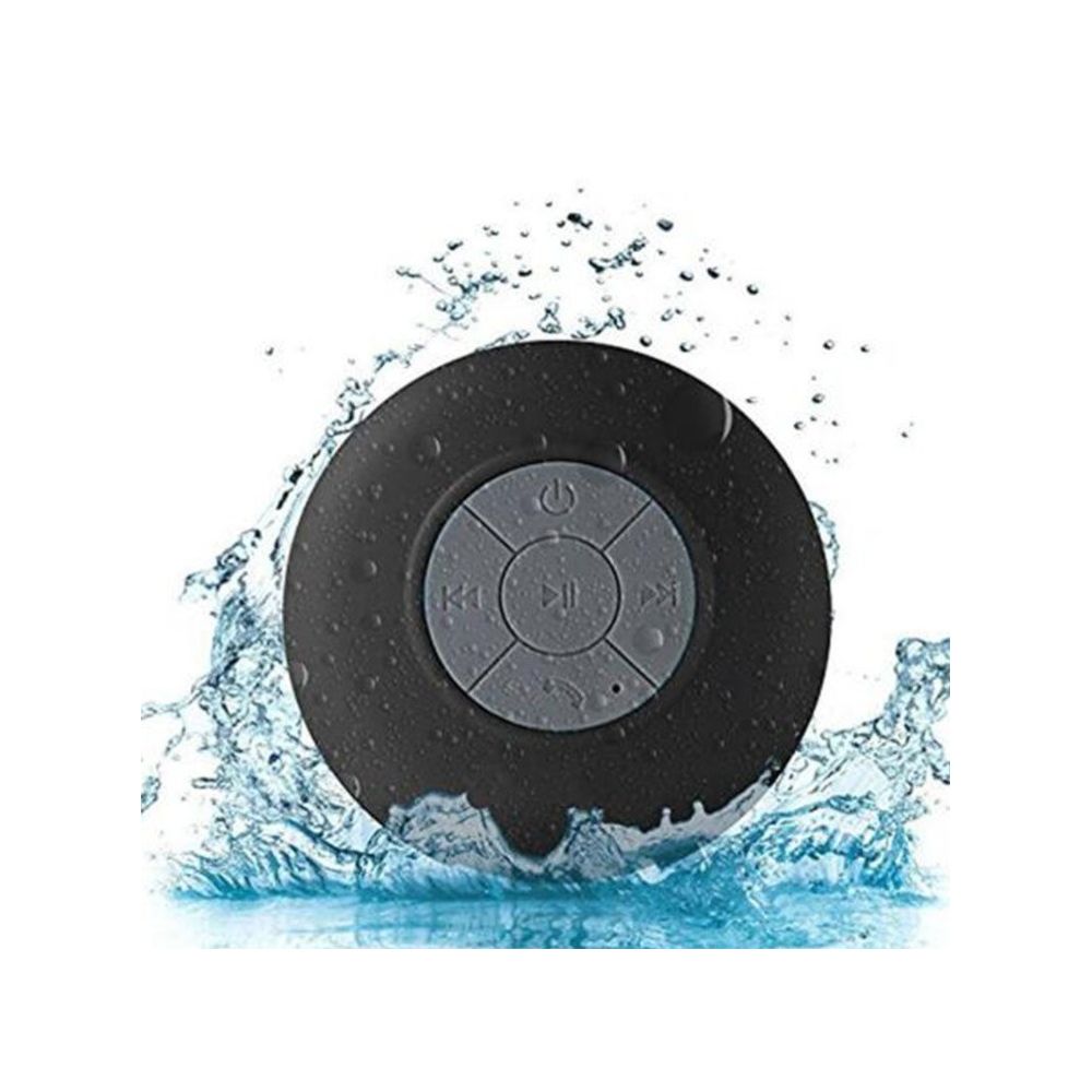 Shot - Enceinte Waterproof Bluetooth pour SAMSUNG Galaxy S4 Smartphone Ventouse Haut-Parleur Micro Douche Petite (NOIR) - Autres accessoires smartphone