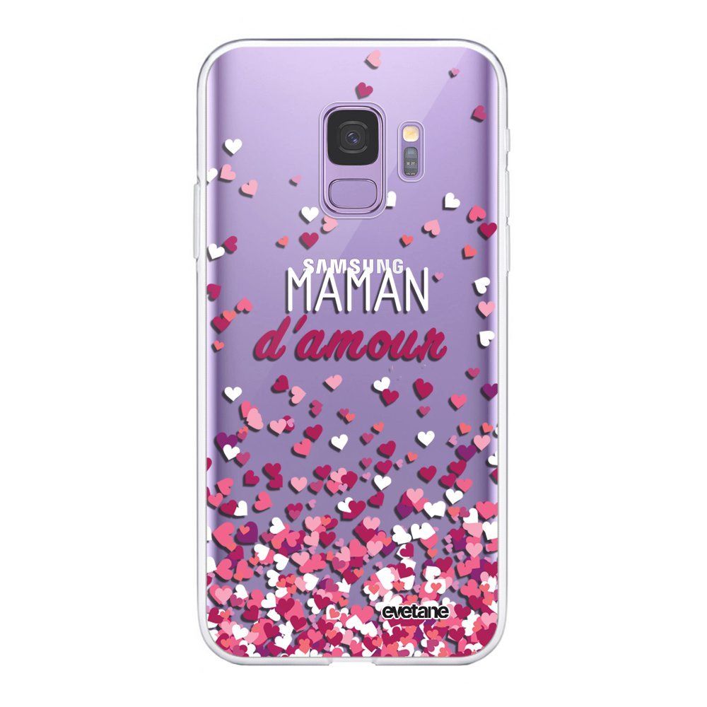 Evetane - Coque Samsung Galaxy S9 souple transparente Maman damour Motif Ecriture Tendance Evetane. - Coque, étui smartphone