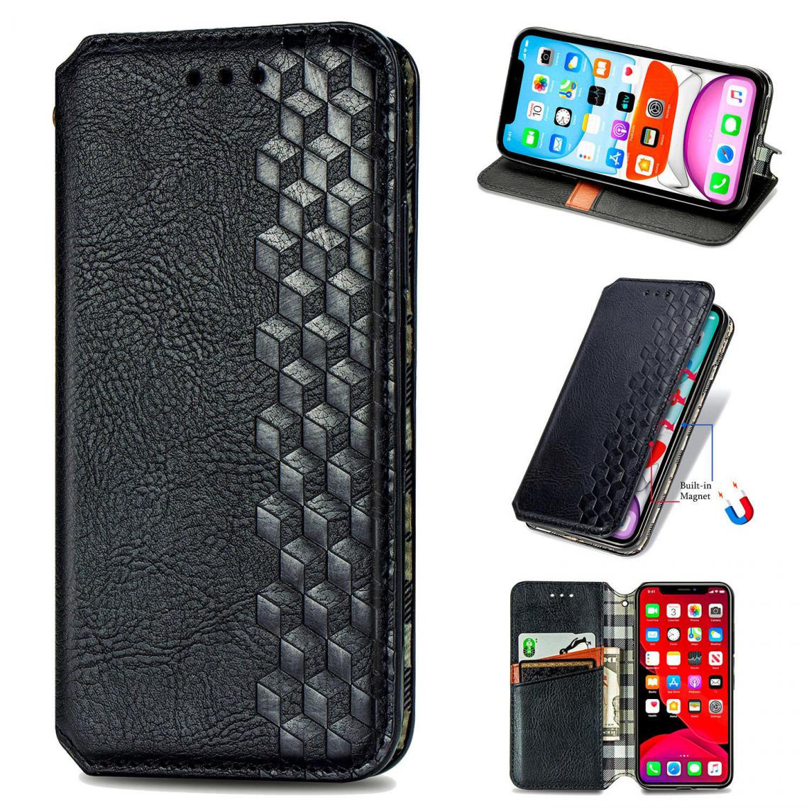 OtterBox - iPhone X/XS Housse Etui Coque de protection type portefeuille (tressée) [Noir] - Coque, étui smartphone