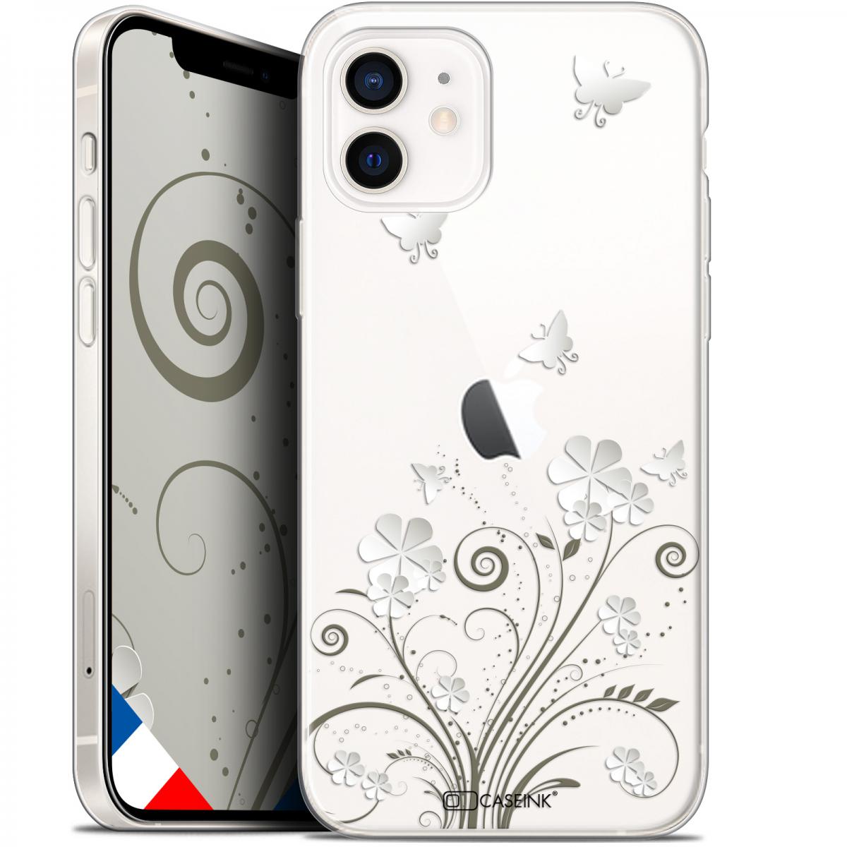 Gel Motif HD Imprimé en France Collection Noël Design Cerf au Bonnet - Souple - Ultra Fin 5.4 Caseink Coque pour Apple iPhone 12 Mini