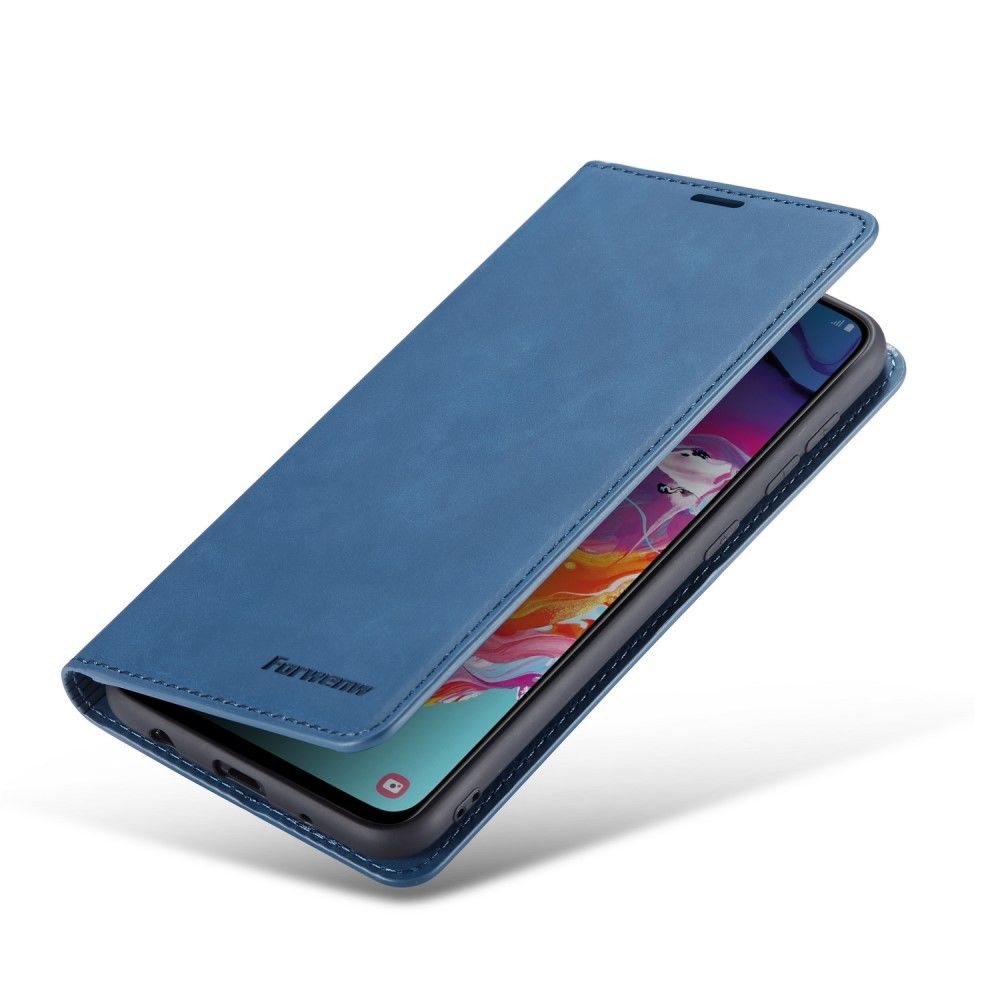 Generic - Etui en PU toucher soyeux auto-absorbé bleu pour votre Samsung Galaxy A31 - Coque, étui smartphone