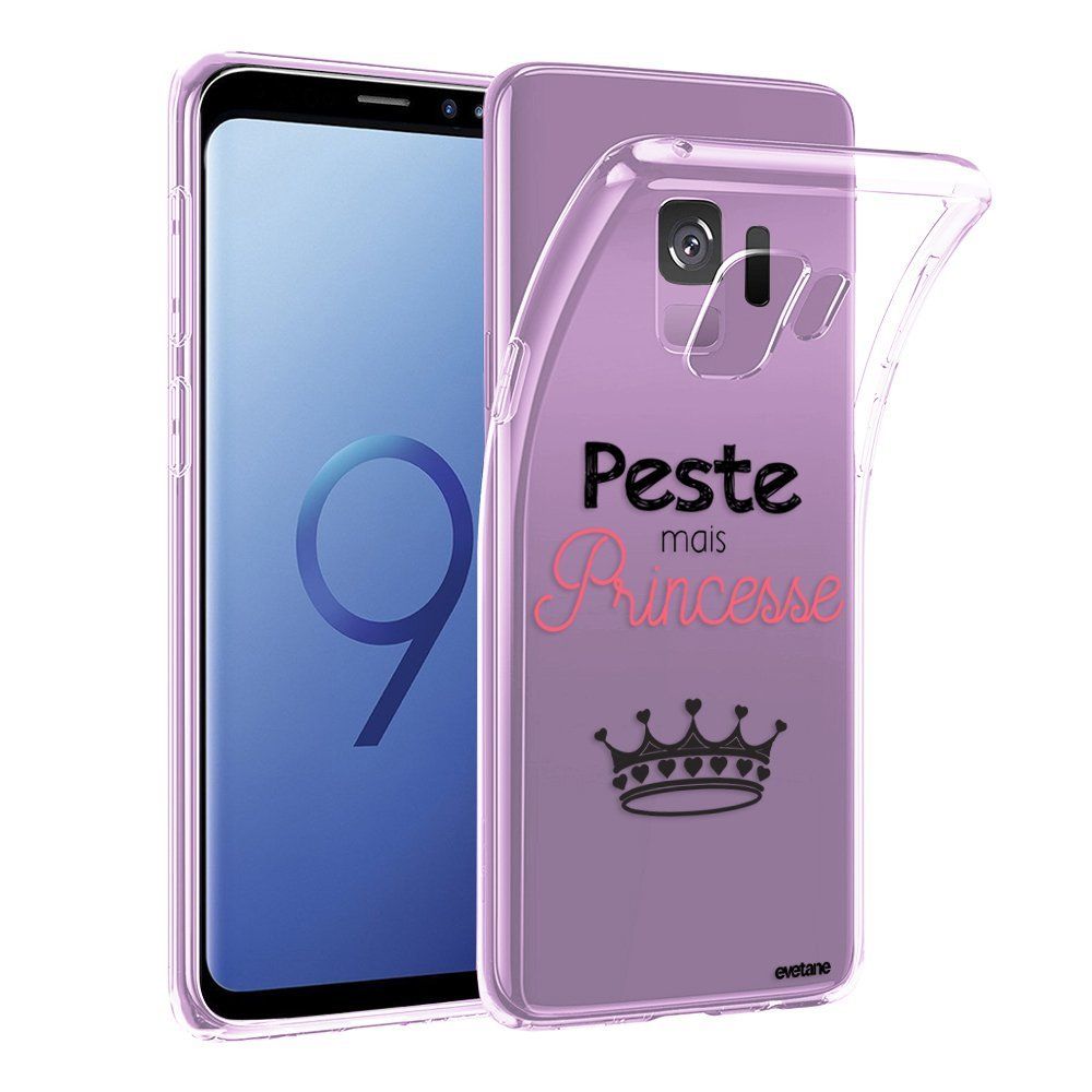 Evetane - Coque Samsung Galaxy S9 Plus souple transparente Peste mais Princesse Motif Ecriture Tendance Evetane. - Coque, étui smartphone