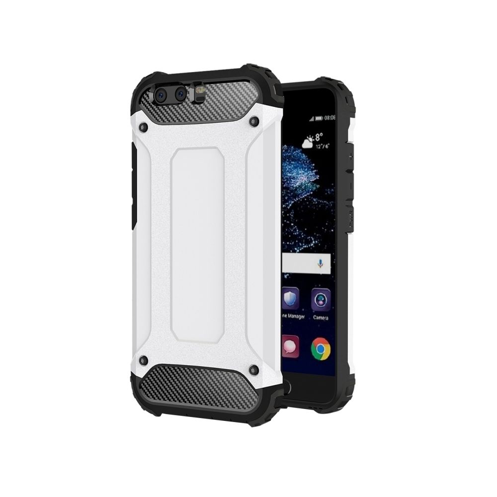 Wewoo - Coque renforcée blanc pour Huawei P10 Armure Tough TPU + PC - Coque, étui smartphone