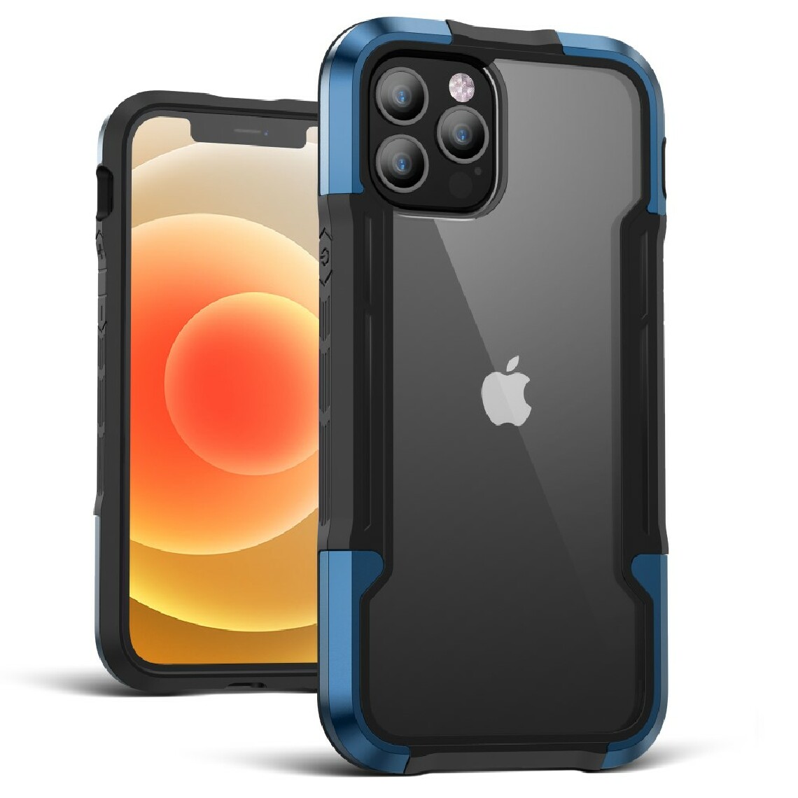 Other - Coque en TPU combo de qualité militaire bleu marine pour votre Apple iPhone 12 Pro Max - Coque, étui smartphone