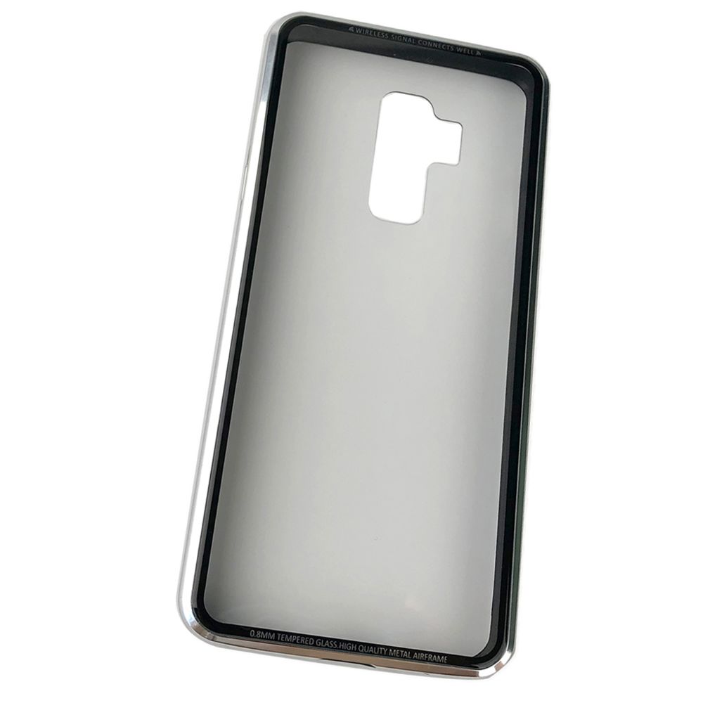 marque generique - étui de protection en verre trempé pour samsung s9 plus silver - Coque, étui smartphone