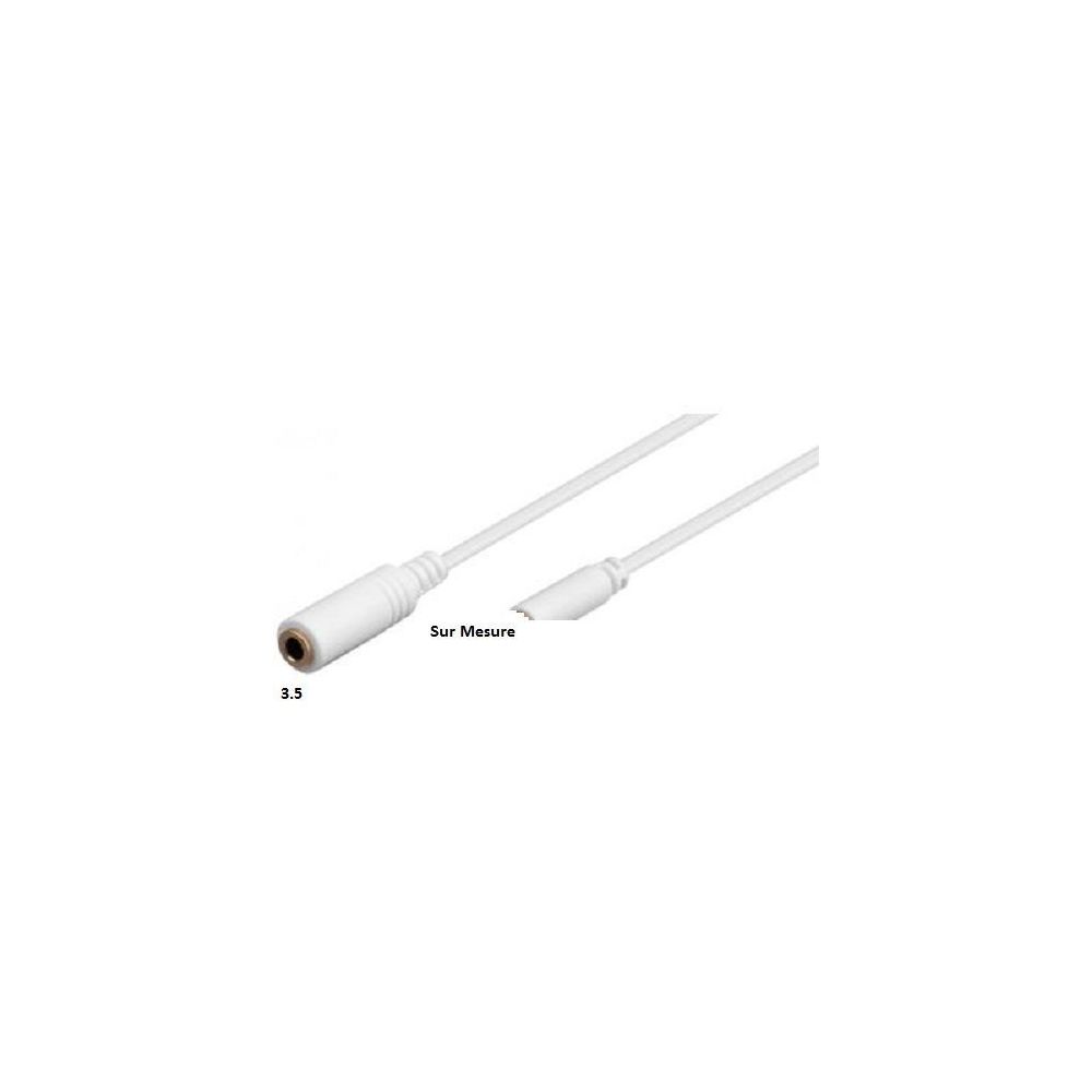 Sans Marque - Câble adaptateur audio jack 3,5 mm blanc ozzzo pour samsung s7562 galaxy s duos - Autres accessoires smartphone