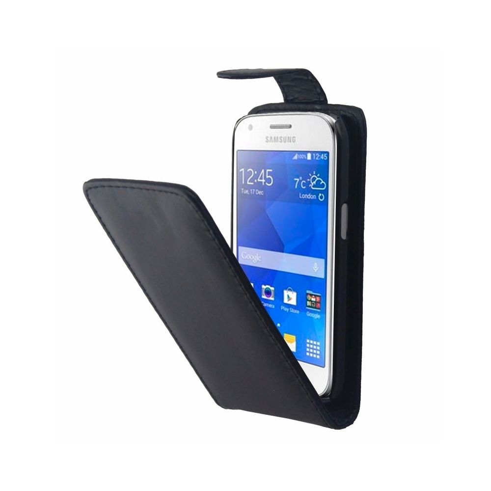 Wewoo - Housse Étui noir pour Samsung Galaxy Ace Style LTE / G357F Vertical Flip Magnetic Button PU en cuir - Coque, étui smartphone
