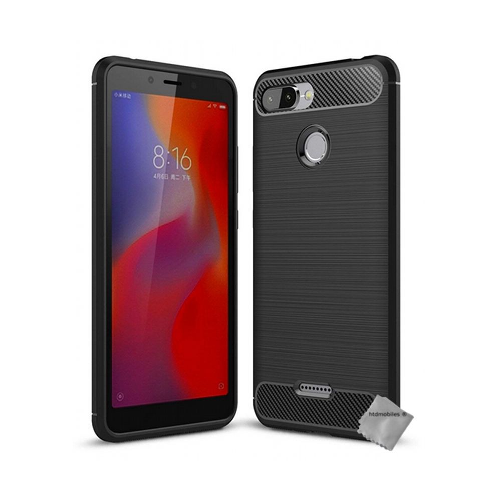 Htdmobiles - Housse etui coque silicone gel carbone pour Xiaomi Redmi 6 + film ecran - NOIR - Autres accessoires smartphone
