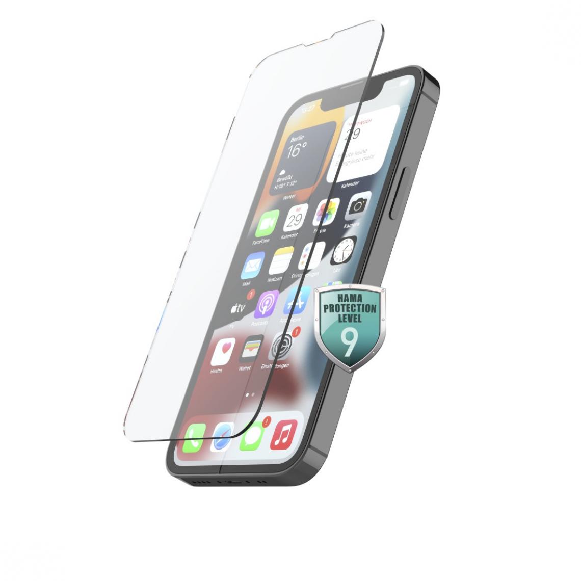 Hama - Protection d'écran verre véritable "Premium Crystal Glass" pour iPhone 13 Pro Max - Protection écran smartphone