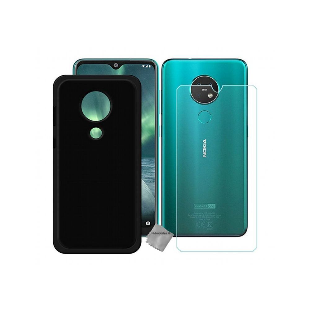 Htdmobiles - Housse etui coque pochette silicone gel fine pour Nokia 6.2 + film ecran - NOIR - Autres accessoires smartphone