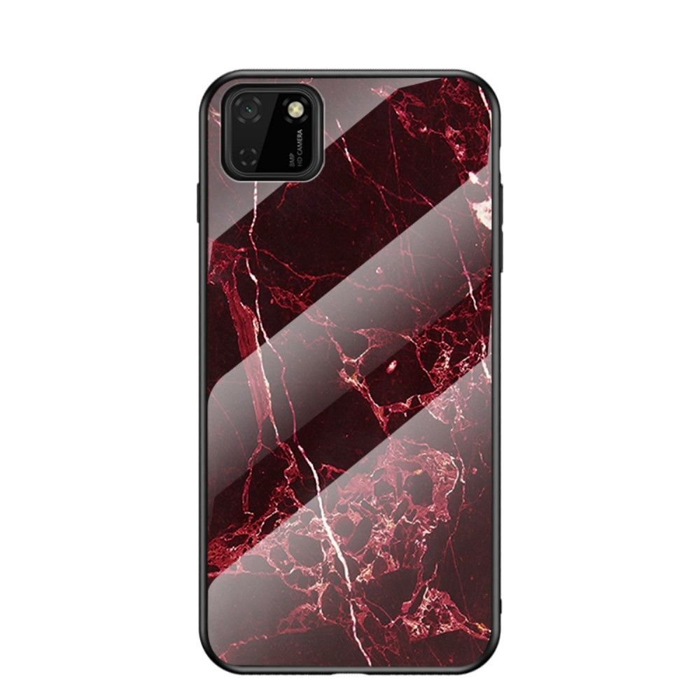 Generic - Coque en TPU combo motif grain de marbre rouge pour votre Huawei Y5P - Coque, étui smartphone