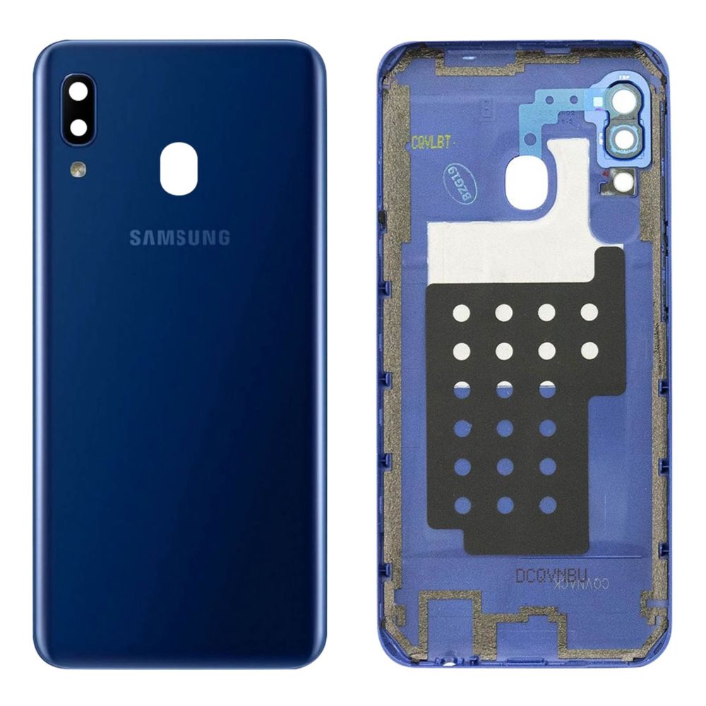 Samsung - Cache batterie Samsung Galaxy A20e Façade arrière Original Samsung bleu - Autres accessoires smartphone