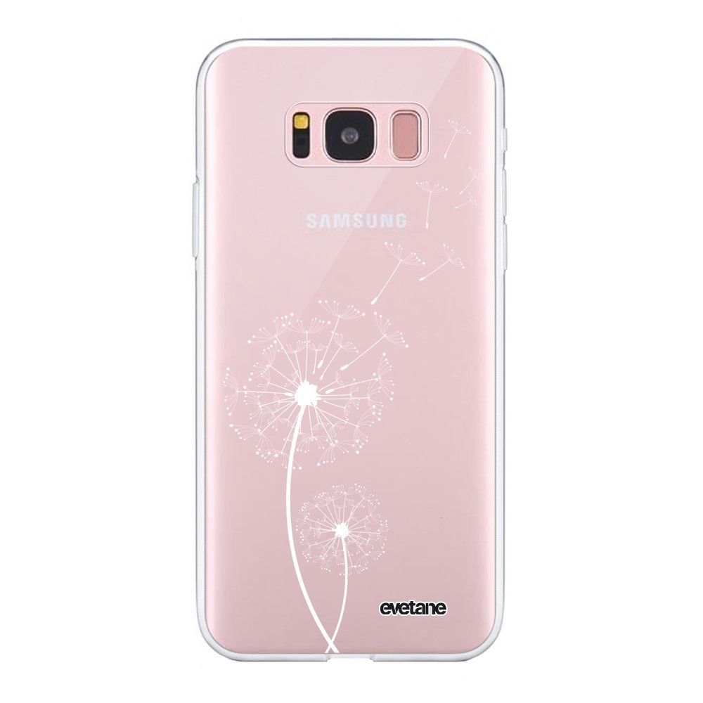 Evetane - Coque Samsung Galaxy S8 souple transparente Pissenlit blanc Motif Ecriture Tendance Evetane. - Coque, étui smartphone
