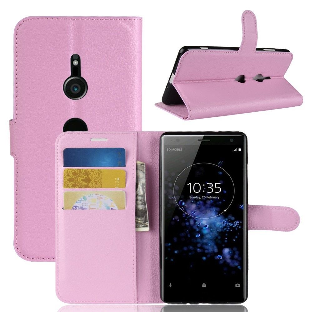 marque generique - Etui en PU litchi couleur rose pour votre Sony Xperia XZ3 - Autres accessoires smartphone
