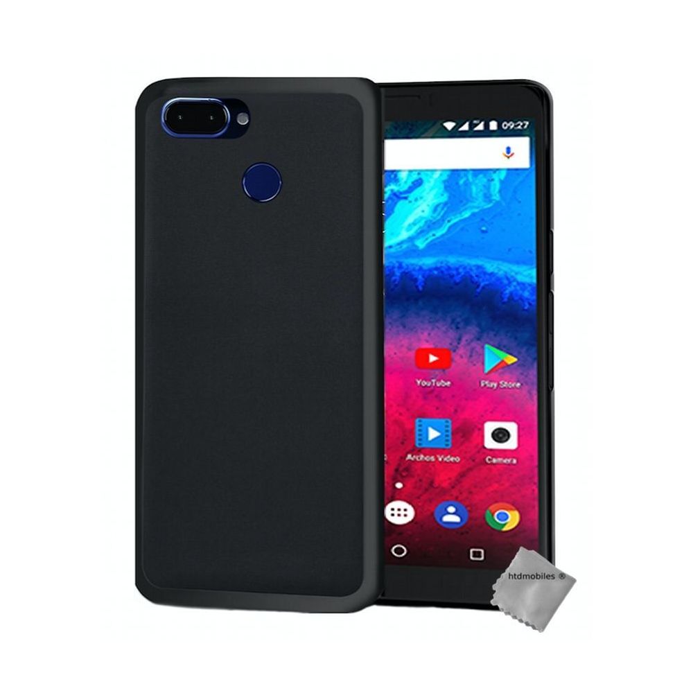 Htdmobiles - Housse etui coque pochette silicone gel fine pour Archos Core 60s + film ecran - NOIR - Autres accessoires smartphone