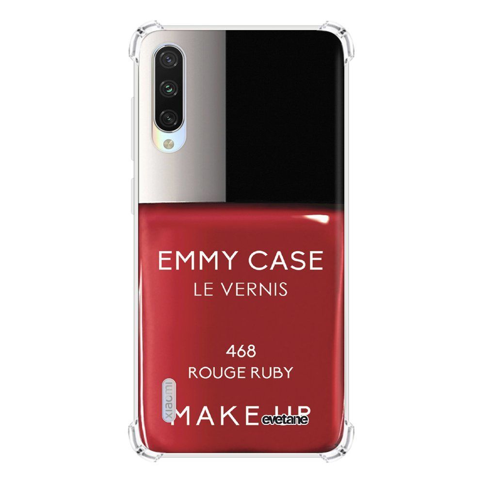 Evetane - Coque Xiaomi Mi A3 anti-choc souple avec angles renforcés transparente Vernis Rouge Evetane - Coque, étui smartphone