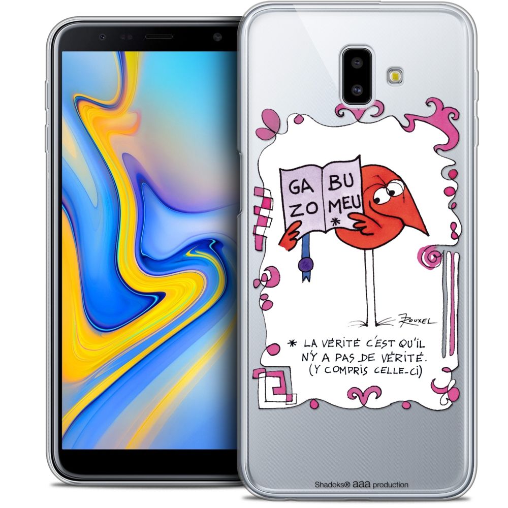 Caseink - Coque Housse Etui Pour Samsung Galaxy J6 Plus J6+ (6.4 ) [Crystal Gel HD Collection Les Shadoks ? Design La Vérité - Souple - Ultra Fin - Imprimé en France] - Coque, étui smartphone