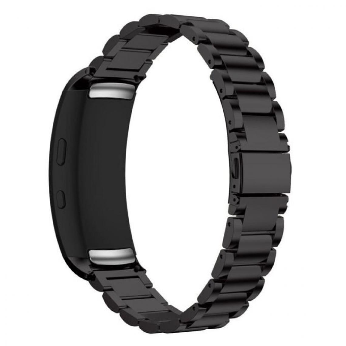 Phonecare - Bracelet Acier Stainless Lux + Outil - Samsung Gear Fit2 (R360) - Noir - Autres accessoires smartphone