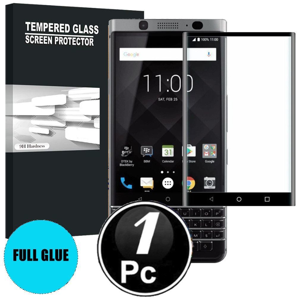 marque generique - BlackBerry Keyone Vitre protection d'ecran en verre trempé incassable protection integrale Full 3D Tempered Glass FULL GLUE - [X1-Noir] - Autres accessoires smartphone