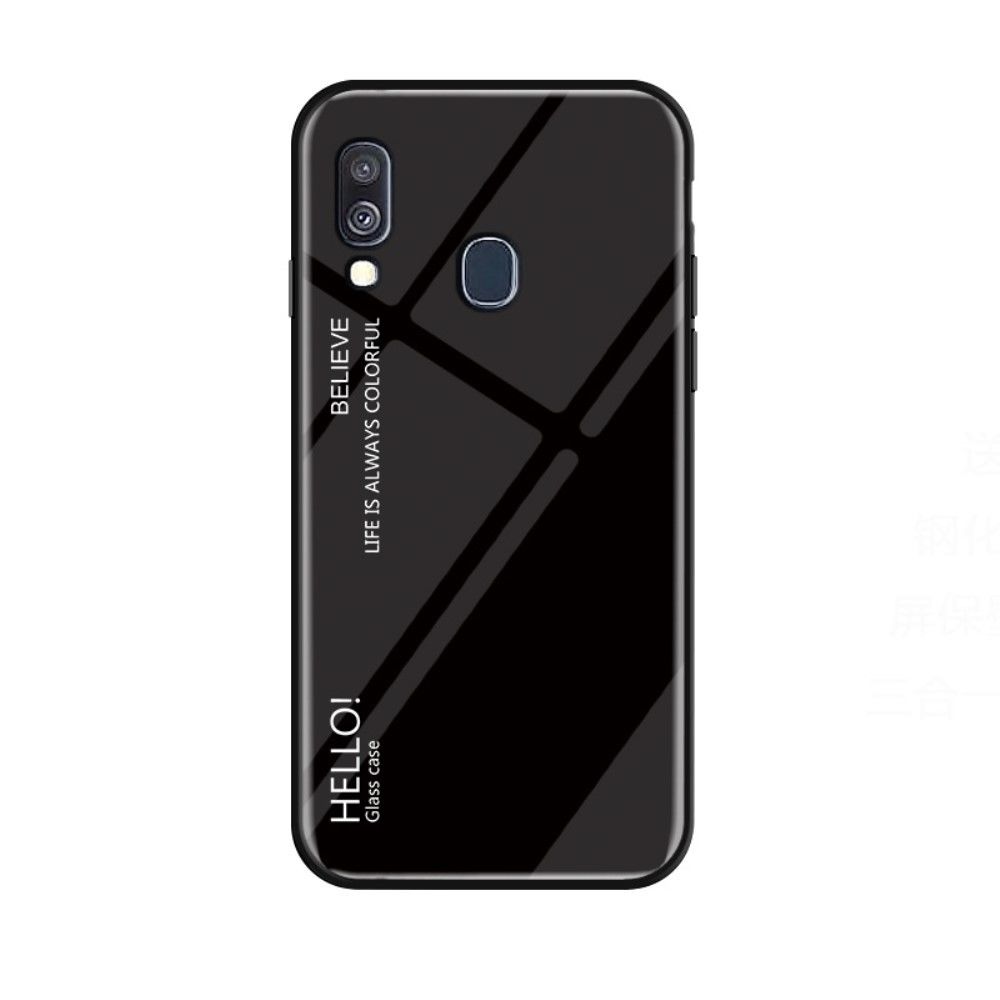 marque generique - Coque en TPU dégradé de couleurs noir pour votre Samsung Galaxy A40 - Coque, étui smartphone
